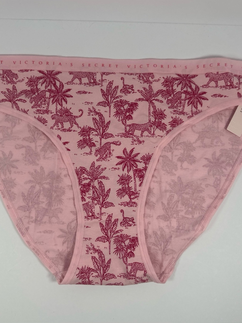 Victoria's Secret Light Pink Floral Bikini Briefs